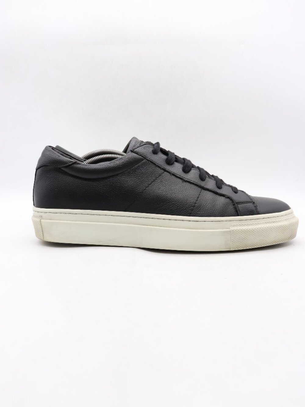 To Boot New York Men's Size 13 Sneakers Black Leather Casual Shoes Italy